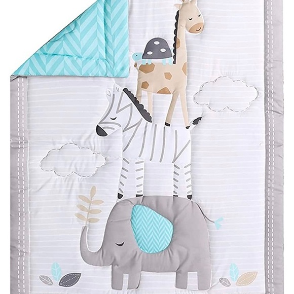 WOWELIFE CRIB BEDDING SET - ZOO ANIMALS - Picture 6 of 7